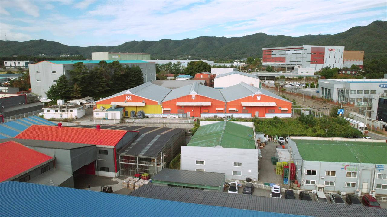 용인공장 드론 항공 사진