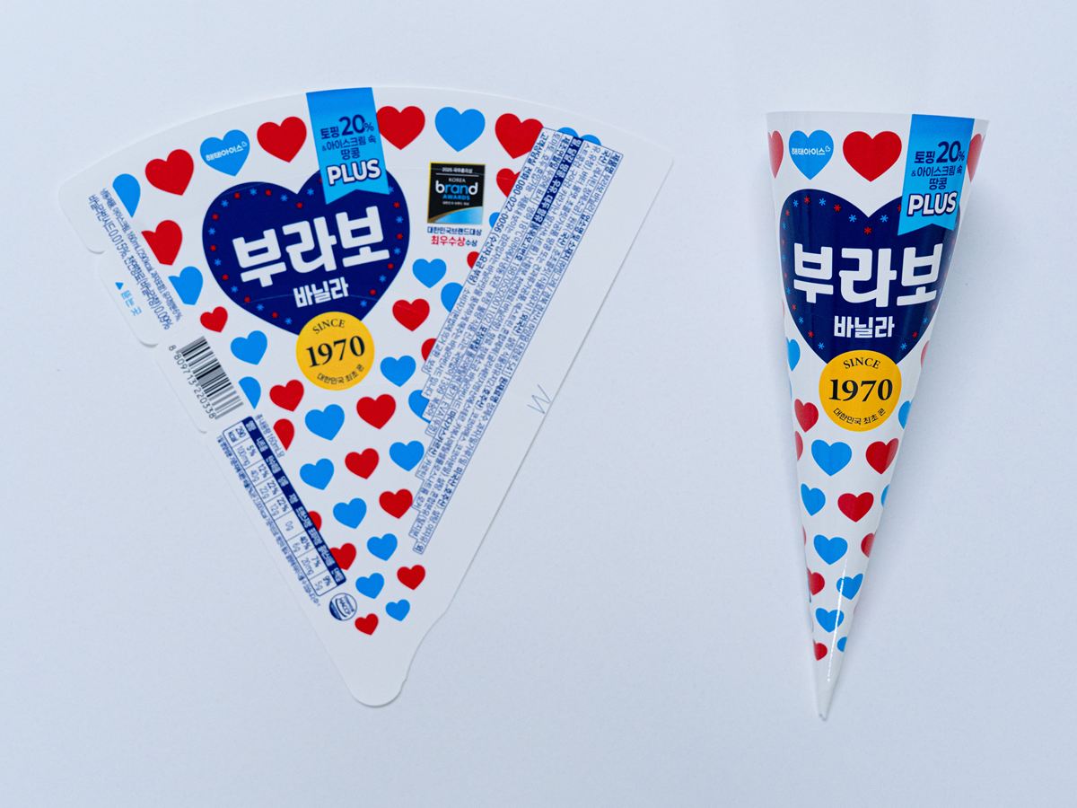 콘 아이스크림 종이 원단과 성형된 콘